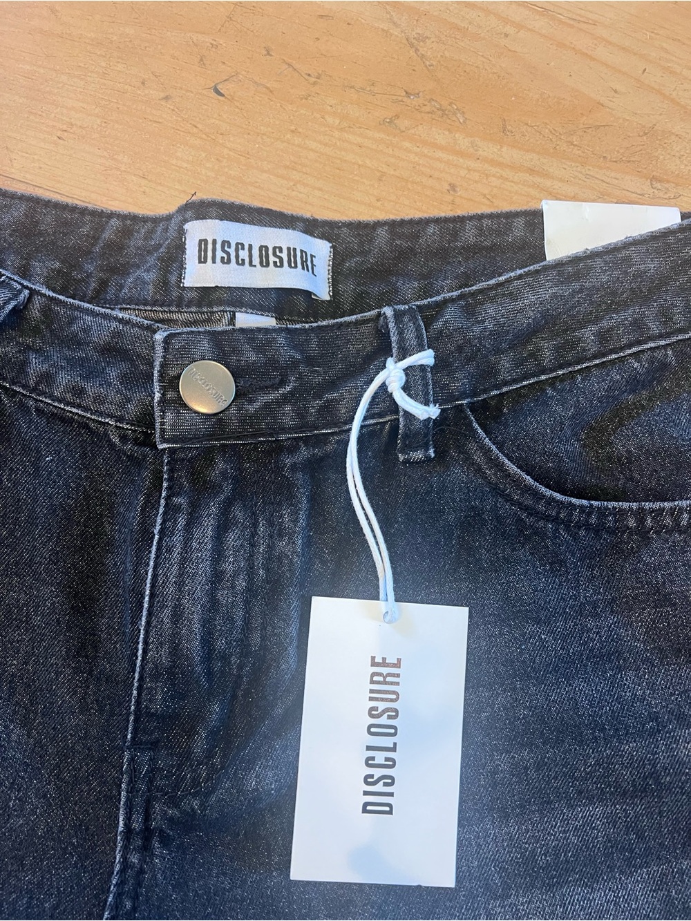 Disclosure Fearless Soul Black Wide-Leg Jeans with Pink/Teal Graphic Streetwear - Picture 2 of 12